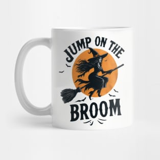 Jump on the Broom Mug